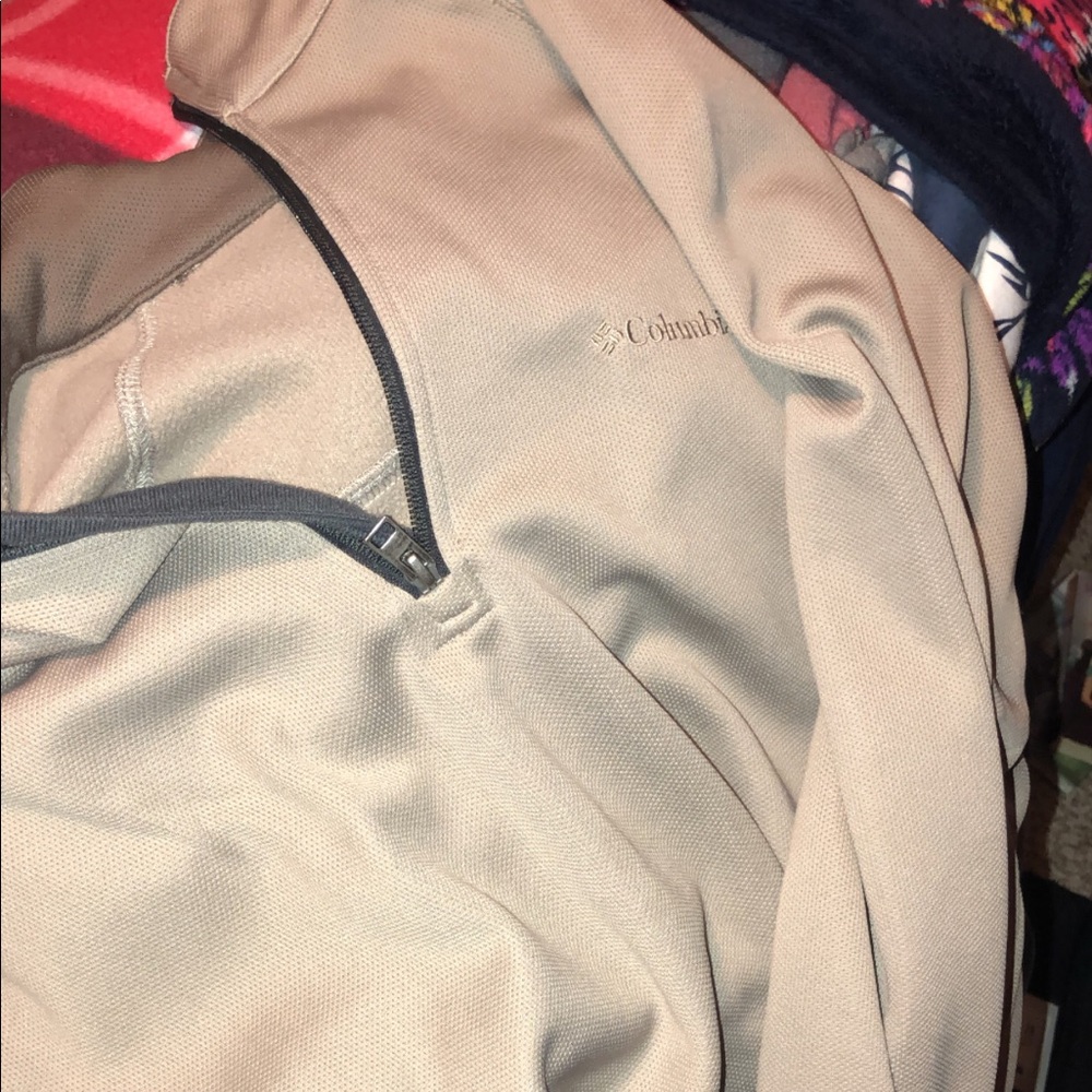 oversized columbia half zip!!